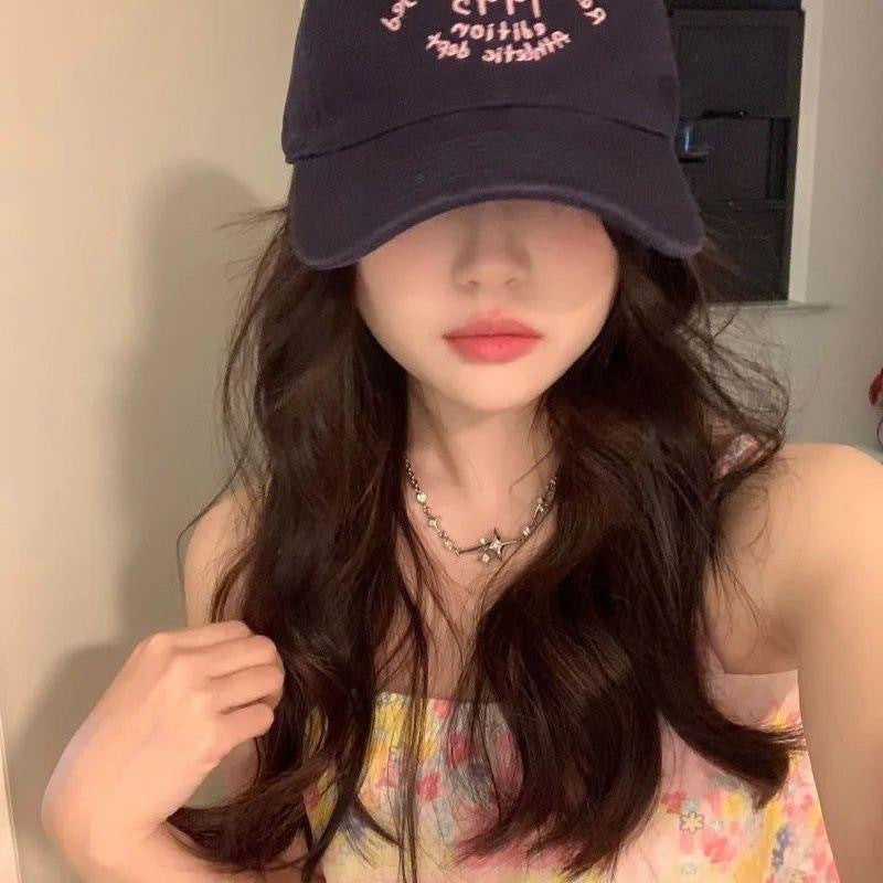 Wholesale Wide brim embroidered baseball cap for women